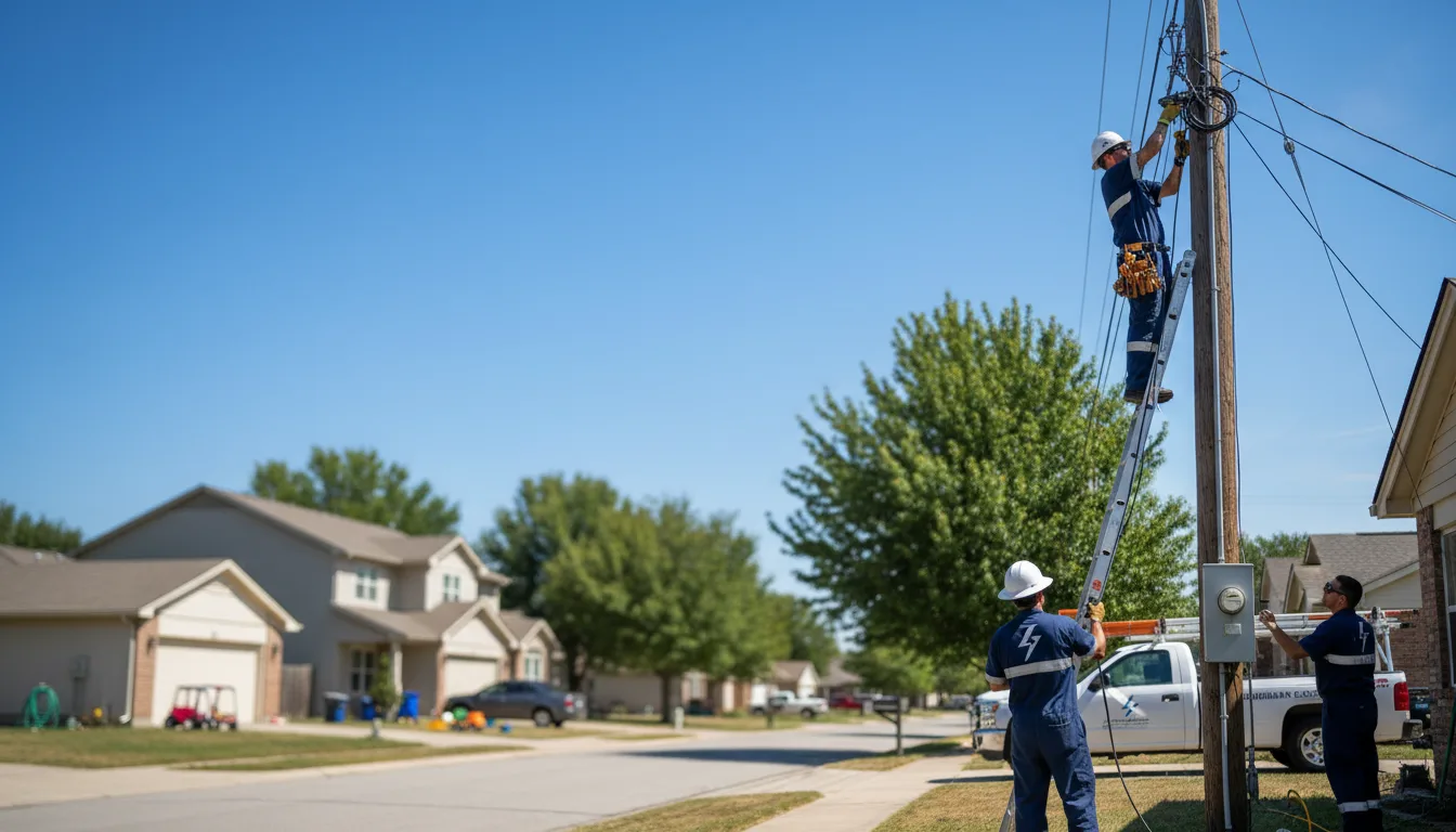 Residential electrician providing installation services in Coalmont, IN